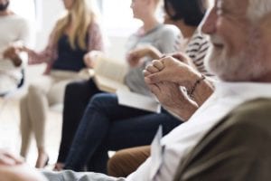 Diabetes educator facilitating support groups about diabetes and nutrition at Rocky Mountain Diabetes Center as part of our diabetes healthcare in Idaho Falls and Pocatello.